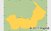 Savanna Style Simple Map of Ruiz, single color outside