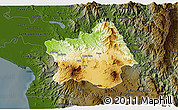 Physical 3D Map of Tepic, darken