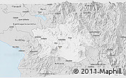 Silver Style 3D Map of Tepic