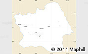 Classic Style Simple Map of Tepic, single color outside