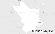 Silver Style Simple Map of Bustamante