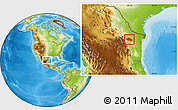 Physical Location Map of General Teran