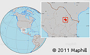 Gray Location Map of Mina