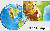 Physical Location Map of Mina, highlighted parent region