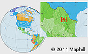 Political Location Map of Mina