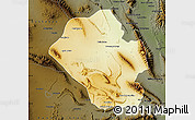 Physical Map of Mina, darken