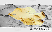 Physical Panoramic Map of Mina, desaturated