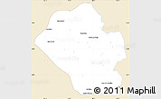 Classic Style Simple Map of Mina, single color outside