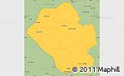Savanna Style Simple Map of Mina