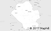Silver Style Simple Map of Mina