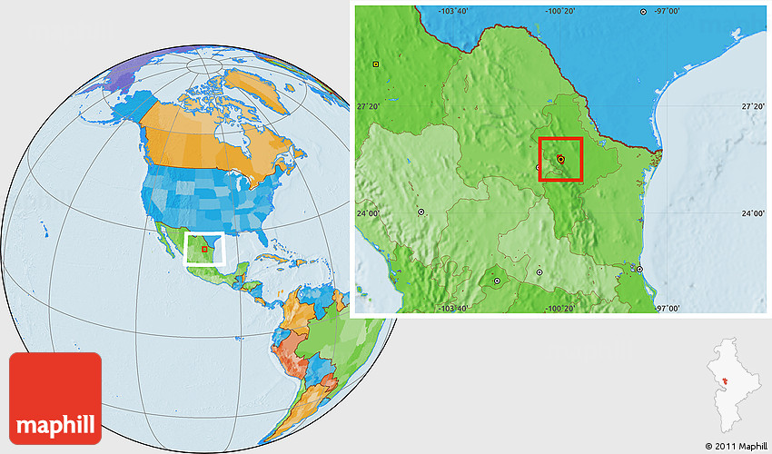 Monterrey Nuevo Leon Map Political Location Map Of Monterrey