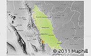 Physical 3D Map of Sabinas Hidalgo, desaturated