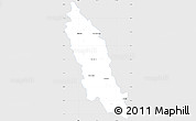 Silver Style Simple Map of Sabinas Hidalgo, single color outside