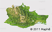 Satellite 3D Map of Oaxaca, cropped outside