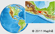 Physical Location Map of Dist. Juchitan