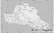 Gray Map of Dist. Miahuatlan, single color outside