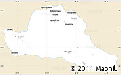 Classic Style Simple Map of Dist. Miahuatlan, single color outside