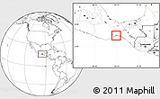 Blank Location Map of Juchitan