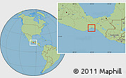 Savanna Style Location Map of Juchitan