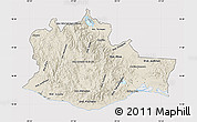 Shaded Relief Map of Oaxaca, cropped outside