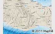 Shaded Relief Map of Oaxaca