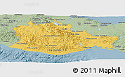 Savanna Style Panoramic Map of Oaxaca