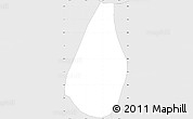 Silver Style Simple Map of Caxhuacan