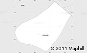 Silver Style Simple Map of Cuautlancingo