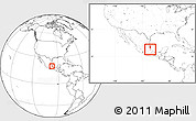 Blank Location Map of Cuetzalan de Progreso, within the entire country