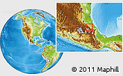Physical Location Map of Huauchinango