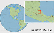 Savanna Style Location Map of Huauchinango