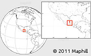 Blank Location Map of Ixtepec, highlighted parent region, within the entire country