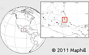 Blank Location Map of Ixtepec, highlighted parent region
