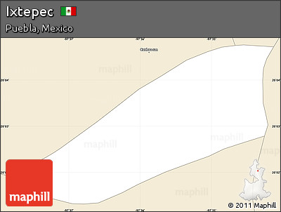 Classic Style Simple Map of Ixtepec