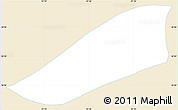 Classic Style Simple Map of Ixtepec, single color outside