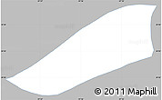 Gray Simple Map of Ixtepec, single color outside