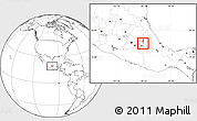 Blank Location Map of San Miguel Xoxtla