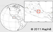 Blank Location Map of Teopantlan