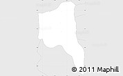 Silver Style Simple Map of Tepamco de Lopez