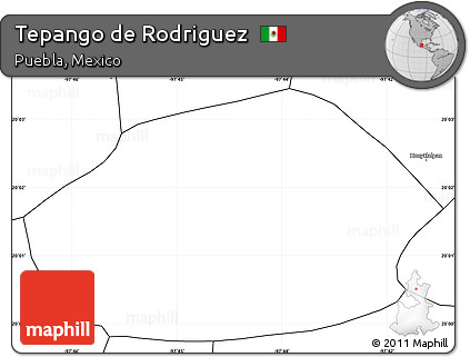 Blank Simple Map of Tepango De Rodriguez