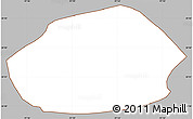 Gray Simple Map of Tepango de Rodriguez, cropped outside