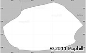 Gray Simple Map of Tepango de Rodriguez
