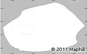 Gray Simple Map of Tepango de Rodriguez, single color outside