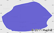 Political Simple Map of Tepango de Rodriguez, single color outside