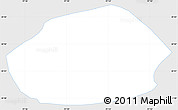 Silver Style Simple Map of Tepango de Rodriguez, single color outside