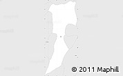 Silver Style Simple Map of Tlatlauquitepec