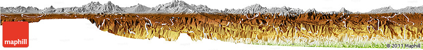 Physical Horizon Map of Zacatlan