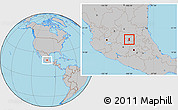 Gray Location Map of El Marques