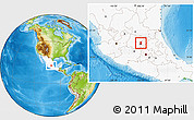 Physical Location Map of El Marques, highlighted country