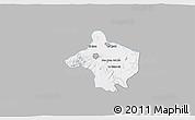 Gray 3D Map of San Juan del Rio, single color outside